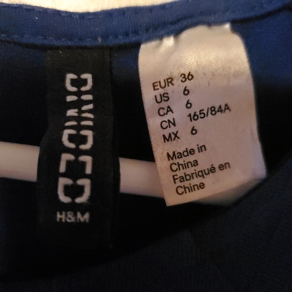 H&M Royal Blue fitted dress - Picture 3 of 5